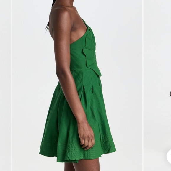 Farm Rio Green Leaf Lea Mini Dress - Picture 3 of 10